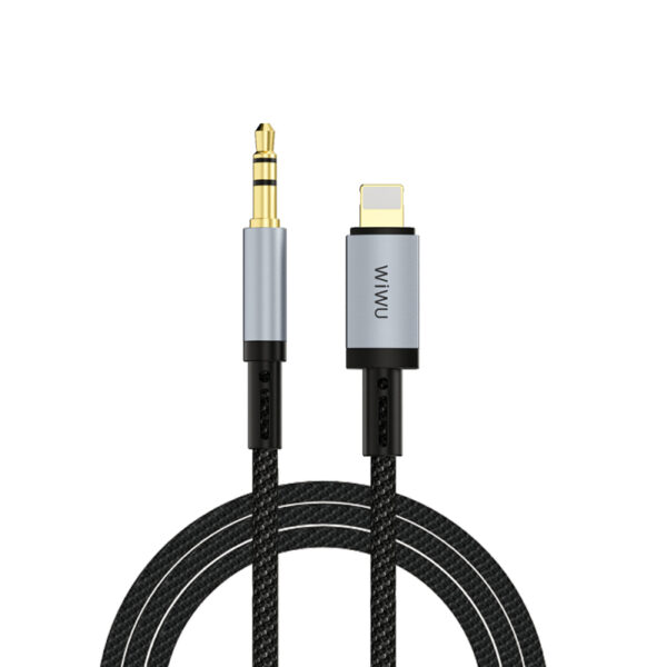 wiwu wi c048 legend audio serisi lightning to 3.5mm aux ses kablosu 1.5m