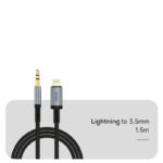 wiwu wi c048 legend audio serisi lightning to 3.5mm aux ses kablosu 1.5m