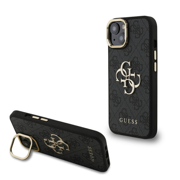 apple iphone 15 kilif guess orjinal lisansli pu deri 4g desenli metal buyuk 4g ve yazi logolu kamera standli kapak iphone 15 guess 459333 38 b 1.jpg