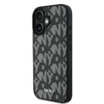 apple iphone 16 kilif dkny orjinal lisansli m safe sarj ozellikli 3d yazili grid pattern kapak iphone 16 dkny 442606 37 b.jpg