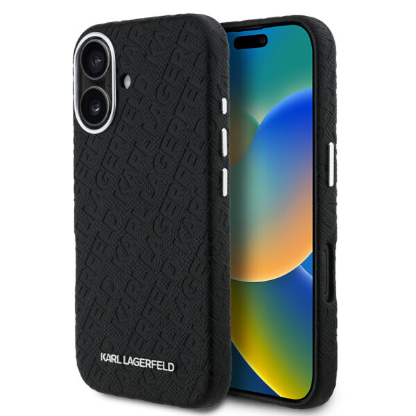 apple iphone 16 kilif karl lagerfeld orjinal lisansli pu deri damgali metal yazi logolu kapak iphone 16 karl lagerfeld 462773 38 b 1.jpg