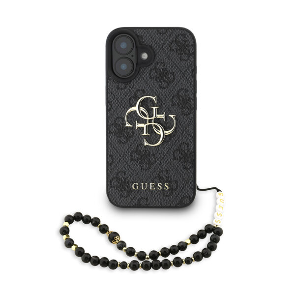 apple iphone 16 plus kilif guess orjinal lisansli pu deri bilek aski ipli metal buyuk 4g ve yazi logolu kapak iphone 16 plus guess 459935 38 b 1.jpg