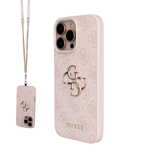 apple iphone 16 pro max kilif guess orjinal lisansli pu deri 4g buyuk metal logolu capraz vucut askili kapak iphone 16 pro max guess 472833 38 b 1.jpg
