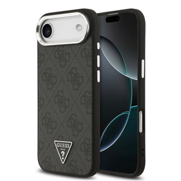 apple iphone 17 air kilif guess orjinal lisansli m safe sarj ozellikli gumus metal kamera cerceveli ucgen logo 4g desenli kapak iphone 17 air guess 493578 39 o.jpg