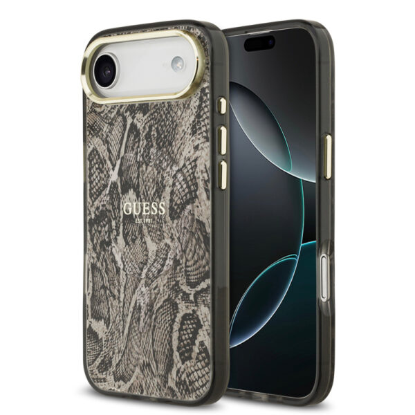 apple iphone 17 air kilif guess orjinal lisansli m safe sarj ozellikli yazi logolu python desenli kapak iphone 17 air guess 494554 39 o.jpg