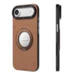 apple iphone 17 air kilif m safe sarj ozellikli 360 derece standli basit mat deri desenli youngkit tech leather serisi kapak iphone 17 air youngkit 502431 40 b.jpg