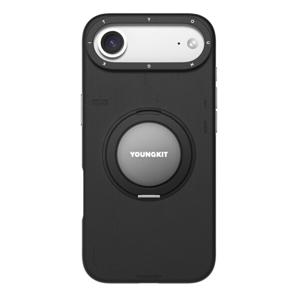 apple iphone 17 air kilif m safe sarj ozellikli 360 derece standli basit mat deri desenli youngkit tech leather serisi kapak iphone 17 air youngkit 502436 40 b 1.jpg