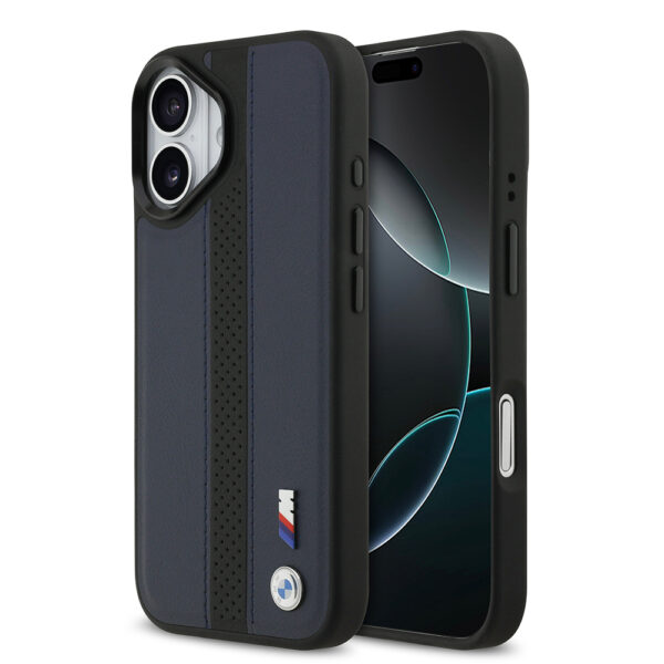 apple iphone 17 kilif bmw orjinal lisansli m safe sarj ozellikli deri arka yuzey metal logolu delikli serit tasarimli kapak iphone 17 bmw 486265 38 b 1.jpg