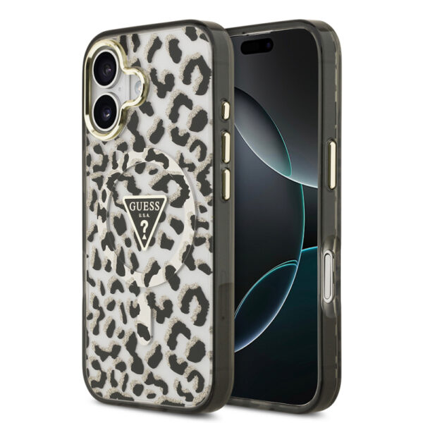 apple iphone 17 kilif guess orjinal lisansli m safe sarj ozellikli ucgen logolu simli leopar desenli kapak iphone 17 guess 494747 39 o.jpg