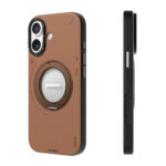 apple iphone 17 kilif m safe sarj ozellikli 360 derece standli basit mat deri desenli youngkit tech leather serisi kapak iphone 17 youngkit 502417 40 b.jpg