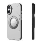 apple iphone 17 kilif m safe sarj ozellikli 360 derece standli basit mat deri desenli youngkit tech leather serisi kapak iphone 17 youngkit 502418 40 b.jpg