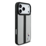 apple iphone 17 pro kilif bmw orjinal lisansli m safe sarj ozellikli deri arka yuzey metal logolu delikli serit tasarimli kapak iphone 17 pro bmw 470936 38 b.jpg