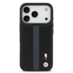 apple iphone 17 pro kilif bmw orjinal lisansli m safe sarj ozellikli deri arka yuzey metal logolu delikli serit tasarimli kapak iphone 17 pro bmw 486267 38 b.jpg