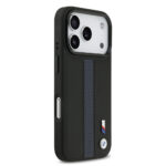 apple iphone 17 pro kilif bmw orjinal lisansli m safe sarj ozellikli deri arka yuzey metal logolu delikli serit tasarimli kapak iphone 17 pro bmw 486268 38 b.jpg