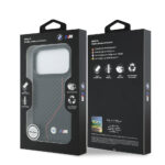 apple iphone 17 pro kilif bmw orjinal lisansli m safe sarj ozellikli metal bmw ve m logolu pu karbon tasarimli kapak iphone 17 pro bmw 476452 39 b.jpg