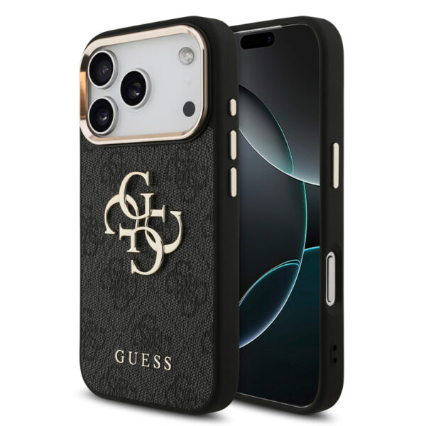 apple iphone 17 pro kilif guess orjinal lisansli gold metal kamera cerceveli 4g desenli metal buyuk 4g ve yazi logolu kapak iphone 17 pro guess 493028 39 o.jpg