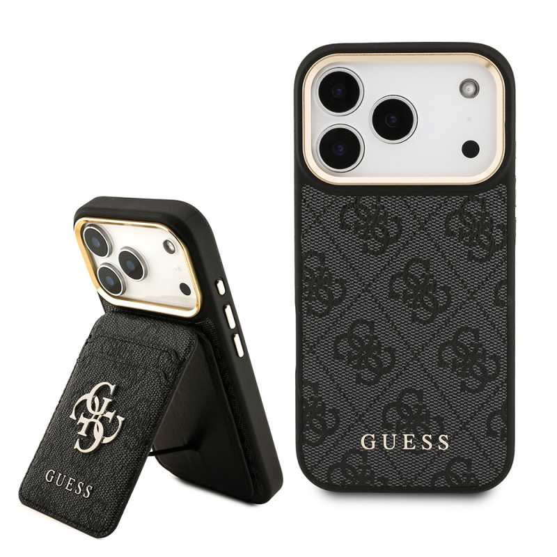 apple iphone 17 pro kilif guess orjinal lisansli m safe sarj ozellikli 4g metal buyuk logolu kartlikli kapak iphone 17 pro guess 492958 39 o.jpg