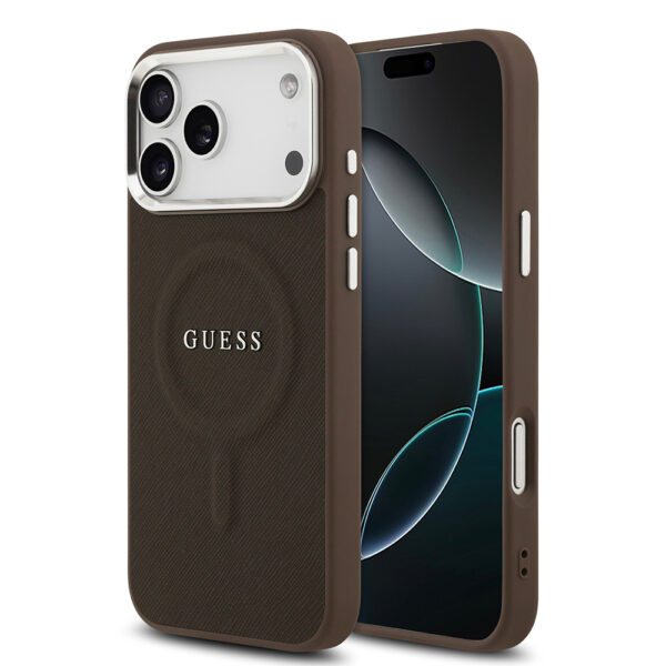 apple iphone 17 pro kilif guess orjinal lisansli m safe sarj ozellikli klasik yazi logolu pu deri kapak iphone 17 pro guess 495490 39 b 1.jpg