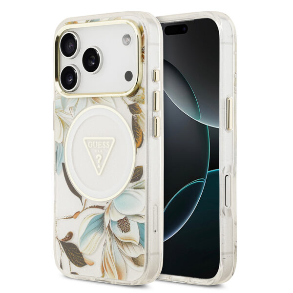 apple iphone 17 pro kilif guess orjinal lisansli m safe sarj ozellikli simli cicek desenli metal kamera cerceveli ucgen logolu kapak iphone 17 pro guess 494350 39 b 1.jpg