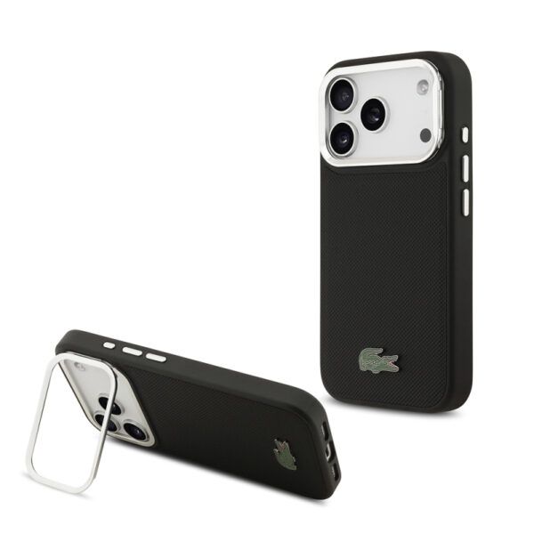 apple iphone 17 pro kilif lacoste orjinal lisansli m safe sarj ozellikli pu pike desenli standli metal logolu kapak iphone 17 pro lacoste 471463 38 o.jpg