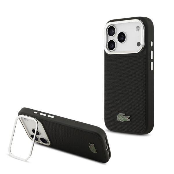 apple iphone 17 pro kilif lacoste orjinal lisansli m safe sarj ozellikli pu pike desenli standli metal logolu kapak iphone 17 pro lacoste 471471 38 b 1.jpg
