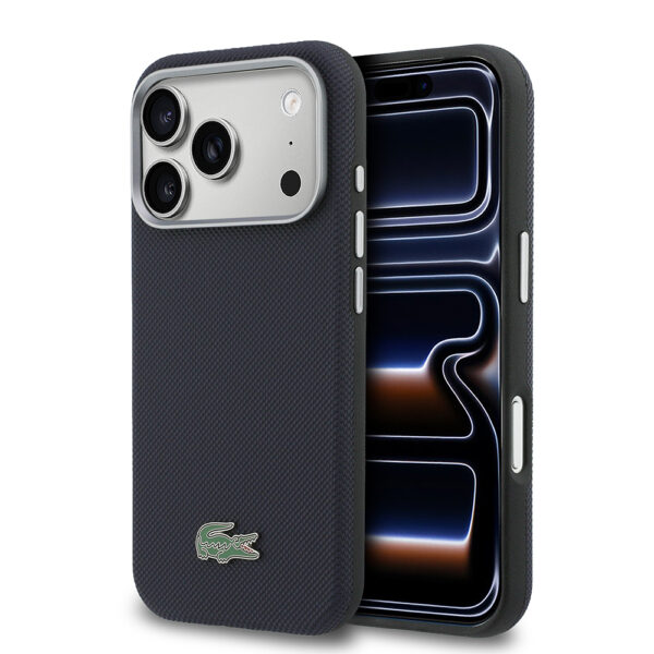 apple iphone 17 pro kilif lacoste orjinal lisansli m safe sarj ozellikli pvc yari pike desenli arka yuzey ikonik timsah dokuma logolu kapak iphone 17 pro lacoste 526535 41 b 1.jpg
