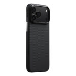apple iphone 17 pro kilif m safe sarj ozellikli 1500d aramid fiber pitaka ultra slim classic serisi black grey twill kapak iphone 17 pro pitaka 473168 38 o.jpg