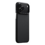 apple iphone 17 pro kilif m safe sarj ozellikli 1500d aramid fiber pitaka ultra slim classic serisi black grey twill kapak iphone 17 pro pitaka 473169 38 b.jpg