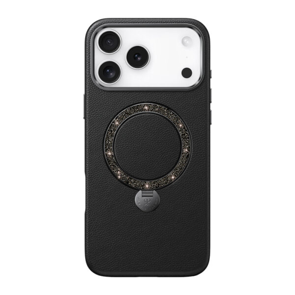 apple iphone 17 pro kilif m safe sarj ozellikli deri tasarimli standli pynana dancing circle luxury serisi kapak iphone 17 pro pynana 510012 40 o.jpg