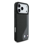 apple iphone 17 pro max kilif bmw orjinal lisansli m safe sarj ozellikli metal bmw ve m logolu pu karbon tasarimli kapak iphone 17 pro max bmw 470614 38 b.jpg