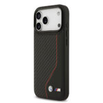 apple iphone 17 pro max kilif bmw orjinal lisansli m safe sarj ozellikli metal bmw ve m logolu pu karbon tasarimli kapak iphone 17 pro max bmw 476637 38 b.jpg