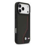 apple iphone 17 pro max kilif bmw orjinal lisansli m safe sarj ozellikli metal bmw ve m logolu pu karbon tasarimli kapak iphone 17 pro max bmw 476639 38 b.jpg