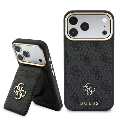 apple iphone 17 pro max kilif guess orjinal lisansli m safe sarj ozellikli 4g buyuk metal logolu kartlikli kapak iphone 17 pro max guess 552001 43 k.jpg