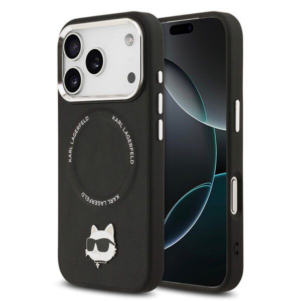 apple iphone 17 pro max kilif karl lagerfeld orjinal lisansli m safe sarj ozellikli metal kamera ve buton tasarimli choupette pu deri kapak iphone 17 pro max karl lagerfeld 490593 39 b 1.jpg