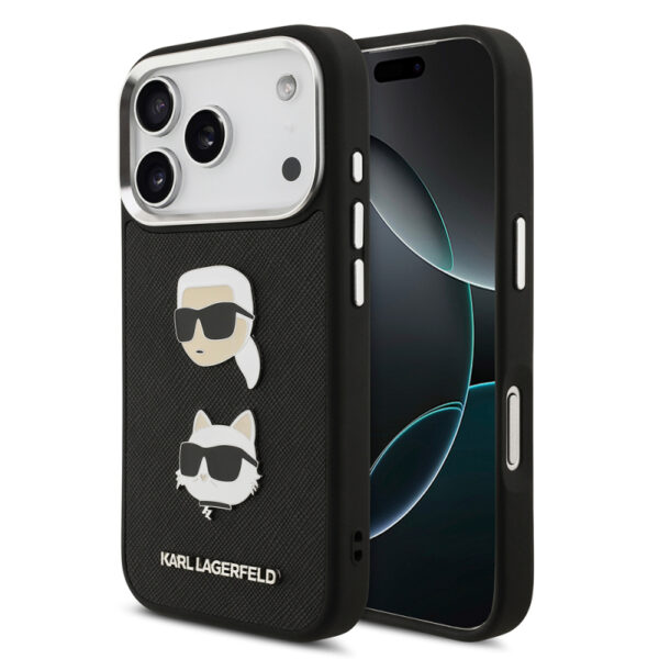 apple iphone 17 pro max kilif karl lagerfeld orjinal lisansli metal logolu kc heads pin kapak iphone 17 pro max karl lagerfeld 489794 39 o.jpg