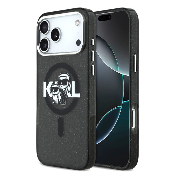 apple iphone 17 pro max kilif karl lagerfeld orjinal lisansli parlayan simli karl choupette sketch logo kapak iphone 17 pro max karl lagerfeld 490098 39 b 1.jpg