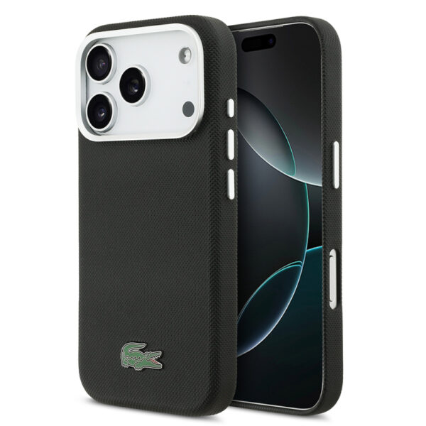 apple iphone 17 pro max kilif lacoste orjinal lisansli m safe sarj ozellikli pvc pike desenli arka yuzey ikonik timsah dokuma logolu kapak iphone 17 pro max lacoste 520552 41 o.jpg