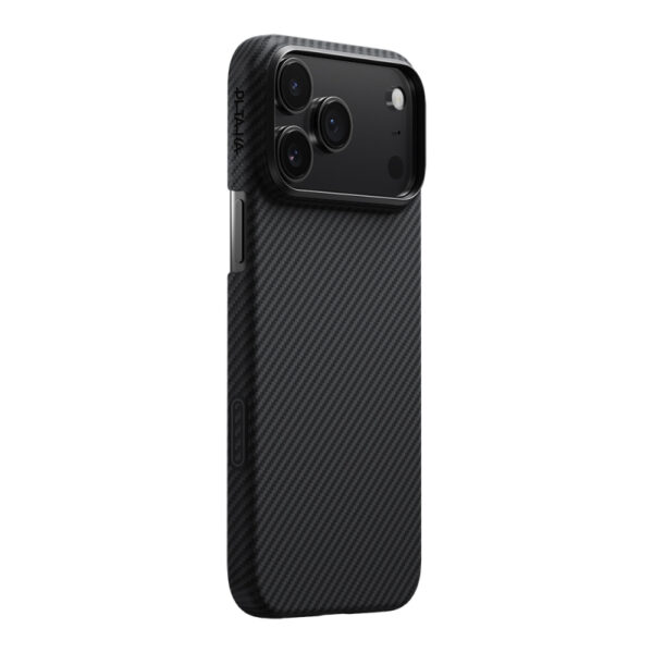 apple iphone 17 pro max kilif m safe sarj ozellikli 1500d aramid fiber pitaka ultra slim classic serisi black grey twill kapak iphone 17 pro max pitaka 471300 38 o.jpg