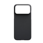 apple iphone 17 pro max kilif m safe sarj ozellikli 1500d aramid fiber pitaka ultra slim classic serisi black grey twill kapak iphone 17 pro max pitaka 471301 38 b.jpg