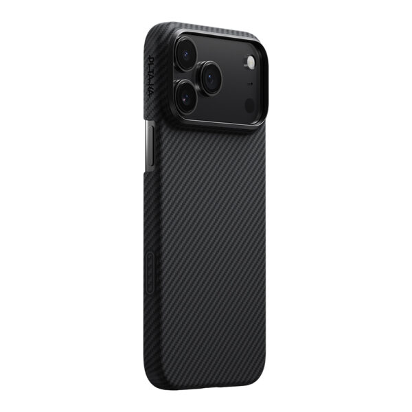 apple iphone 17 pro max kilif m safe sarj ozellikli 1500d aramid fiber pitaka ultra slim classic serisi black grey twill kapak iphone 17 pro max pitaka 471302 38 b 1.jpg