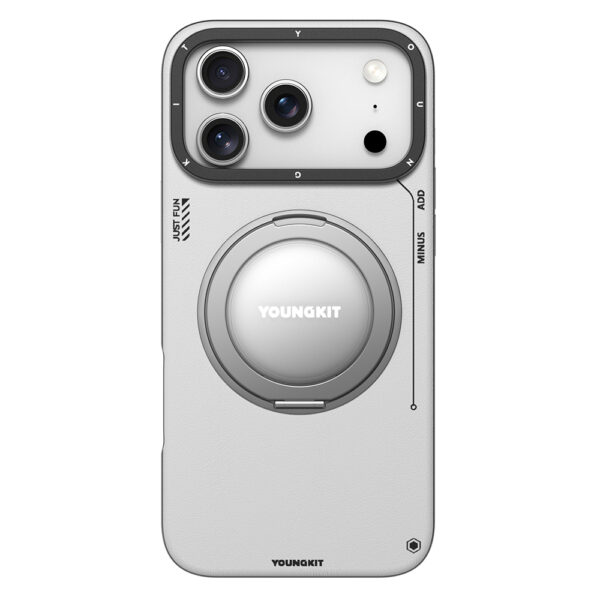 apple iphone 17 pro max kilif m safe sarj ozellikli 360 derece standli basit mat deri desenli youngkit tech leather serisi kapak iphone 17 pro max youngkit 478622 39 b 1.jpg