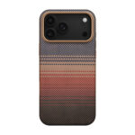apple iphone 17 pro max kilif m safe sarj ozellikli aramid fiber pitaka military grade sunset moonrise serisi kapak iphone 17 pro max pitaka 474930 39 b.jpg