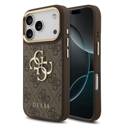 apple iphone 18 pro kilif guess orjinal lisansli gold metal kamera cerceveli 4g desenli metal buyuk 4g ve yazi logolu kapak 42502 iphone 18 pro guess 540226 42 k.jpg