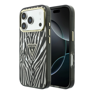 apple iphone 18 pro kilif guess orjinal lisansli m safe sarj ozellikli ucgen logolu zebra desenli silikon kapak iphone 18 pro guess 560839 43 k 1.jpg