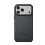 apple iphone 18 pro kilif m safe sarj ozellikli aramid karbon fiber pitaka military grade classic serisi new logo black grey twill kapak iphone 18 pro pitaka 566703 44 b 1.jpg