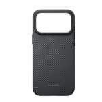 apple iphone 18 pro kilif m safe sarj ozellikli aramid karbon fiber pitaka military grade classic serisi new logo black grey twill kapak iphone 18 pro pitaka 566705 44 b 1.jpg