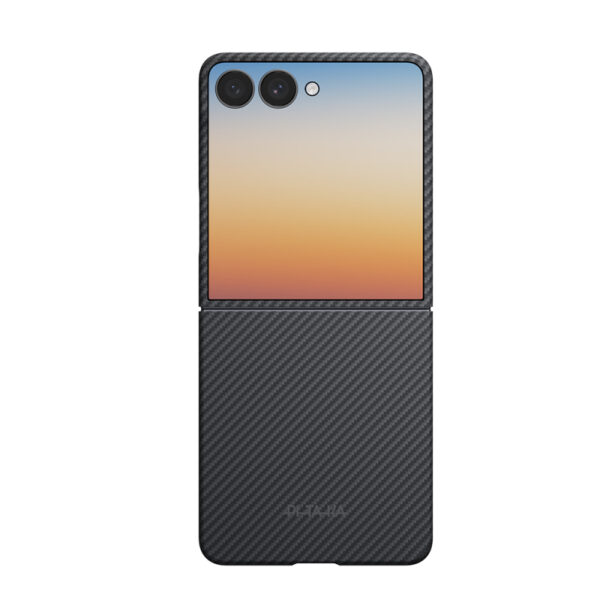galaxy z flip 8 kilif m safe sarj ozellikli 600d aramid karbon fiber pitaka edge serisi black grey twill kapak galaxy z flip 8 pitaka 557207 43 o.jpg