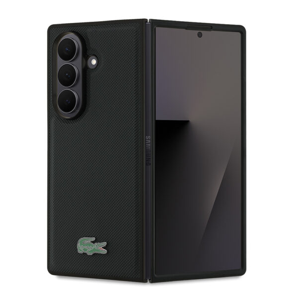 galaxy z fold 7 kilif lacoste orjinal lisansli m safe sarj ozellikli pike desenli arka yuzey ikonik timsah metal logolu kapak galaxy z fold 7 lacoste 467836 38 b 1.jpg