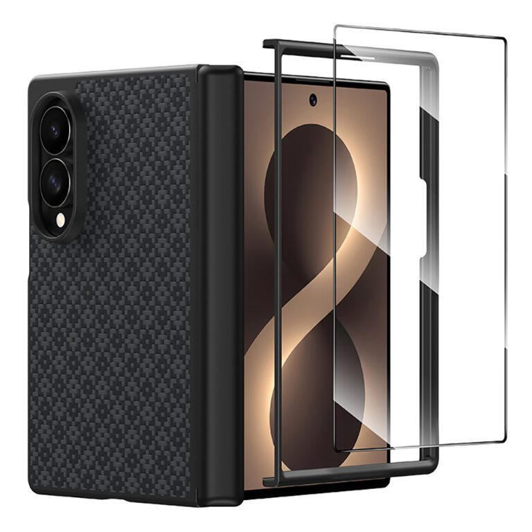 galaxy z fold 8 benks armorpro armorgrid grand combo uclu aksesuar seti on arka kevlar karbon kapak ekran koruyucu galaxy z fold 8 benks 555821 43 b.jpg