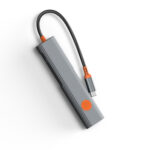 wiwu wi hb005 travel serisi 5in1 hdmi 4k60hz girisli rj45 100w pd type c hub baglanti istasyonu hubhdmivga wiwu 553133 43 b 1.jpg